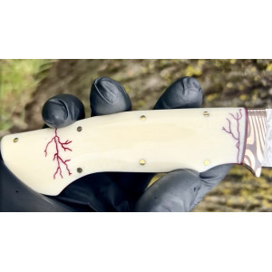 БЛИСКАВКА ніж ручної роботи майстра Василя Дячика, замовити купити в Україні, сталь - М398™ 65 HRC. Photo 2